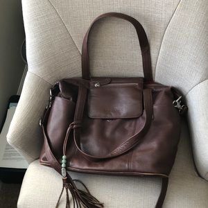 Lily Jade leather diaper bag